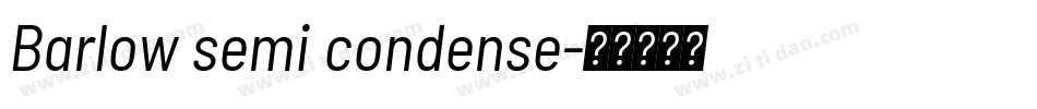 Barlow semi condense字体转换